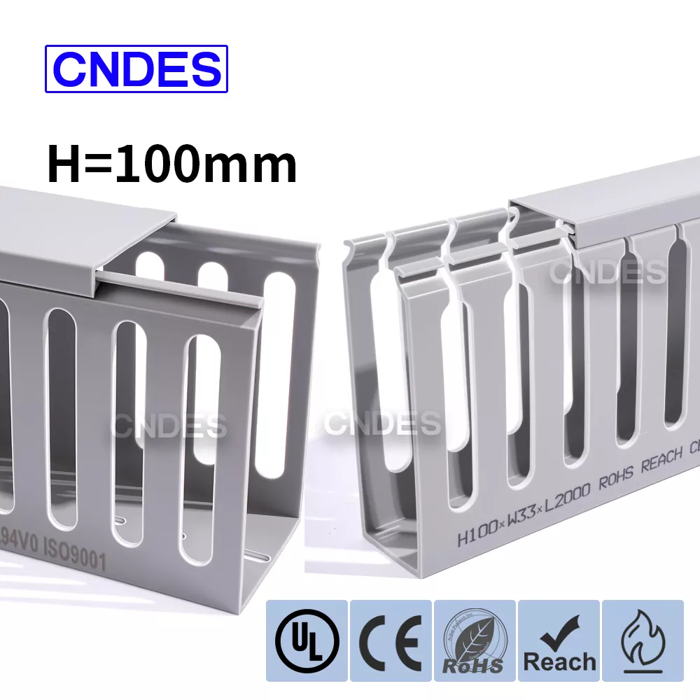 100 mm höjd Öppen slits PVC-kapsling Kabelkanal