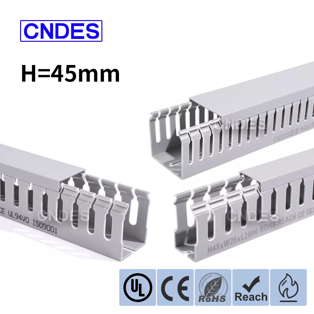 45 mm höjd slitsad PVC-trådskyddskanal