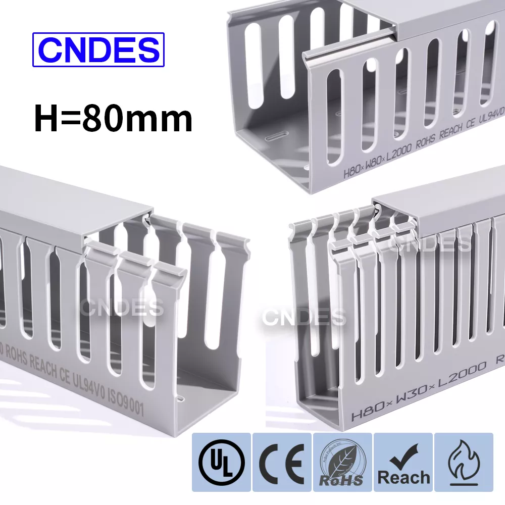 80 höjd slitsad PVC-automatiseringskabelkanal