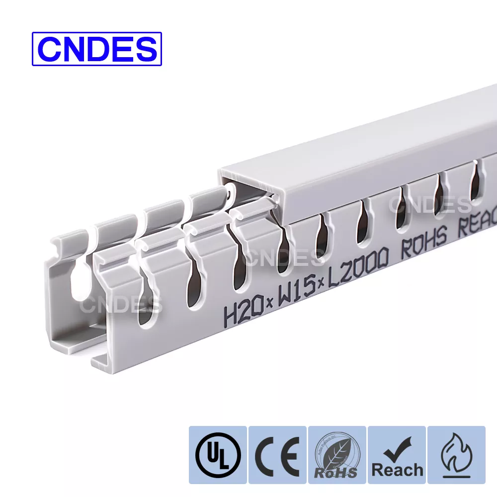 20 mm höjd slitsad PVC-ledningskanal