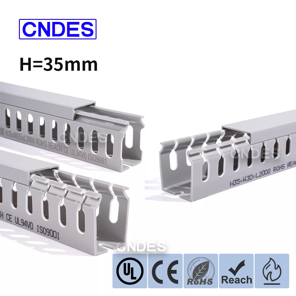 35 mm höjd slitsad PVC-ledningsledning